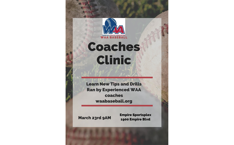 WAA Coaches Clinic - March 23rd